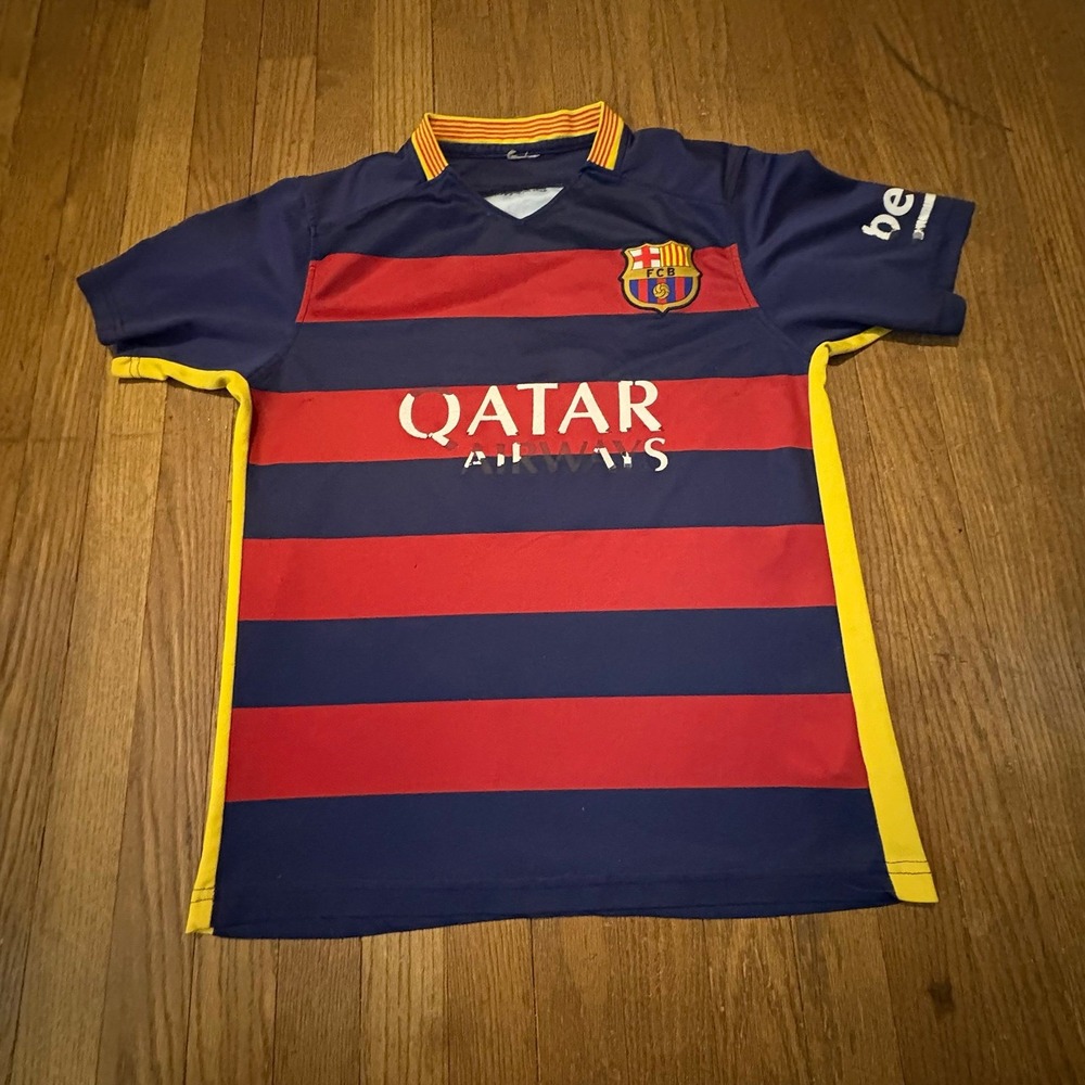 FC Barcelona 2013-14 MESSI‎ #10 Jersey Kit - Qatar Airways/UNICEF - Away/Second